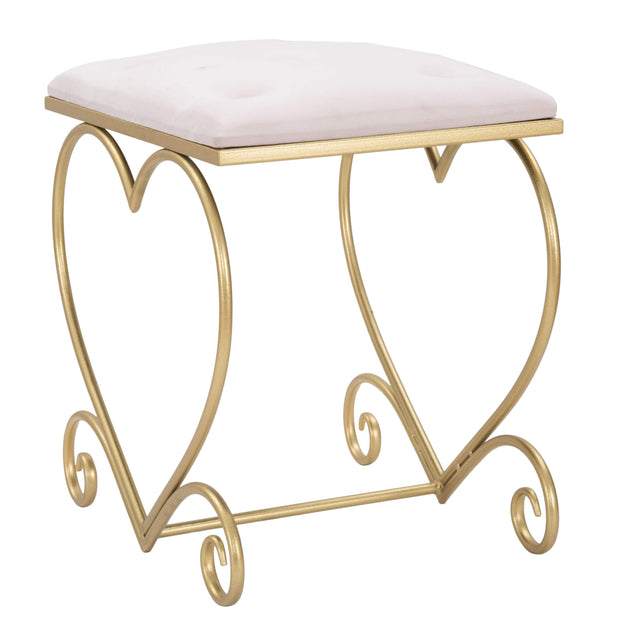 Sgabello Heart Rosa cm 50x37,5x51,5 (3)
