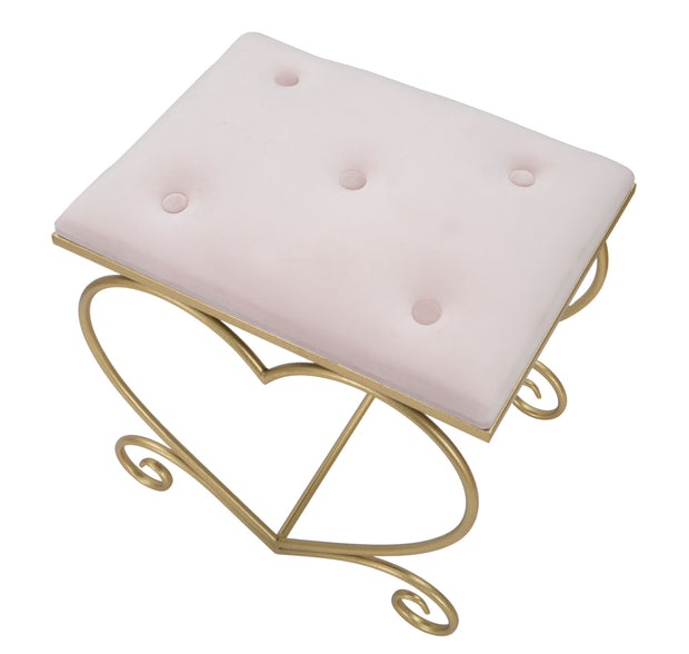 Sgabello Heart Rosa cm 50x37,5x51,5 (4)