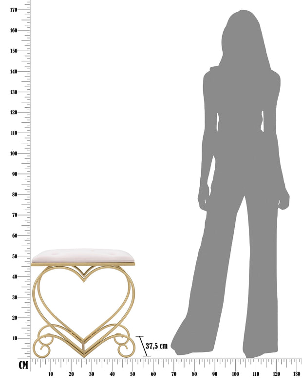 Sgabello Heart Rosa cm 50x37,5x51,5 (6)
