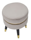Sgabello Paris Grigio/Gold cm Ø 35x40,5 (2)