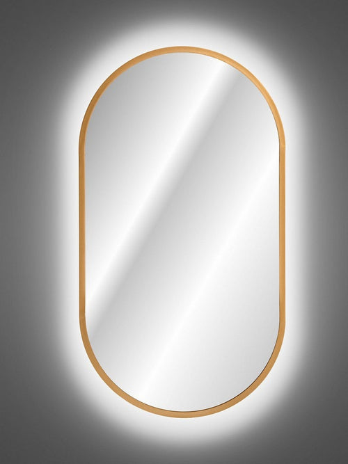 Comad Specchio bagno con illuminazione a LED Apollo Oro