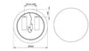 Comad Specchio bagno con illuminazione a LED Hestia Oro