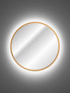 Specchio bagno con illuminazione a LED Hestia Piccola Oro (1)