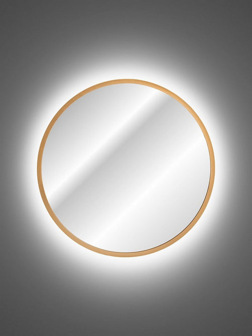 Specchio bagno con illuminazione a LED Hestia Piccola Oro (1)