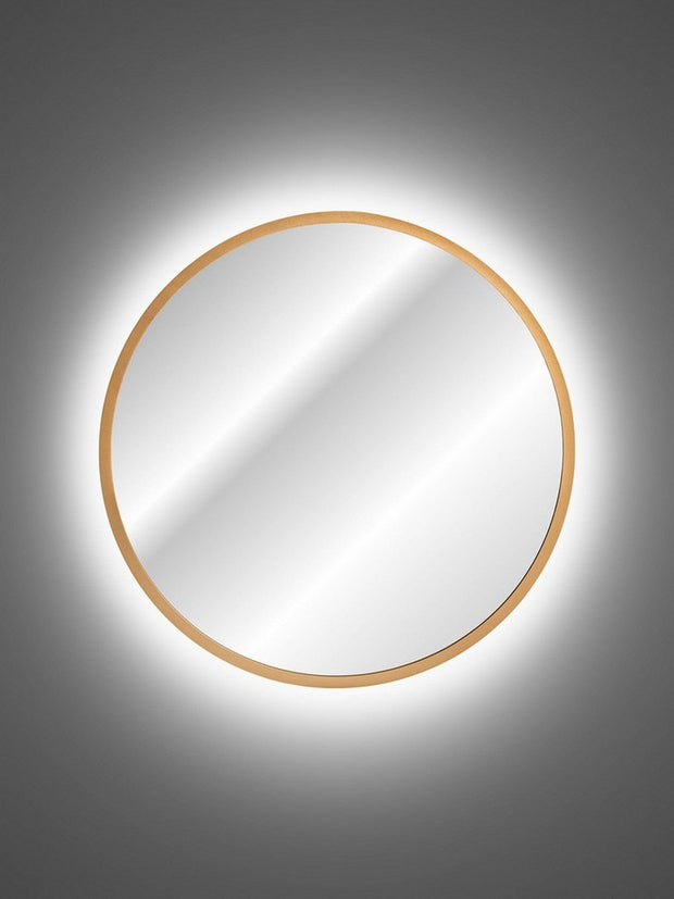 Specchio bagno con illuminazione a LED Hestia Piccola Oro (1)