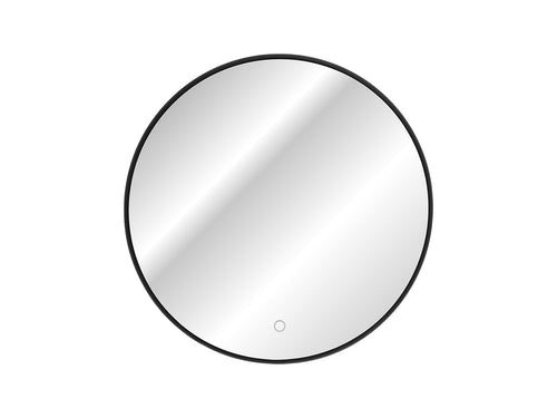 Comad Specchio bagno con illuminazione a LED Luna Piccola Nero