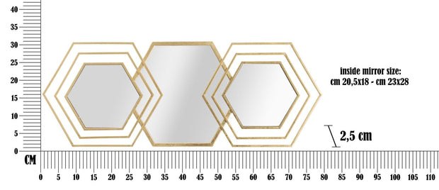 Specchio Da Muro Triply cm 80x2,5x30cm (5)