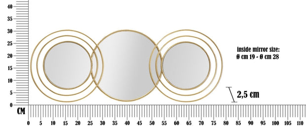 Specchio Da Muro Triply Round cm 79x2,5x30 (5)