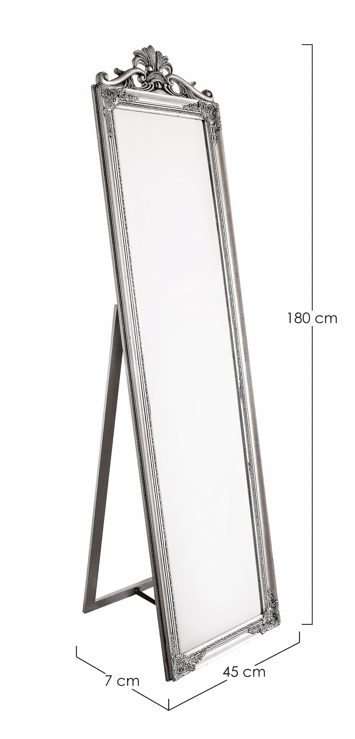 Bizzotto Specchio da terra Miro ST Argento