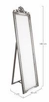 Bizzotto Specchio da terra Miro ST Argento