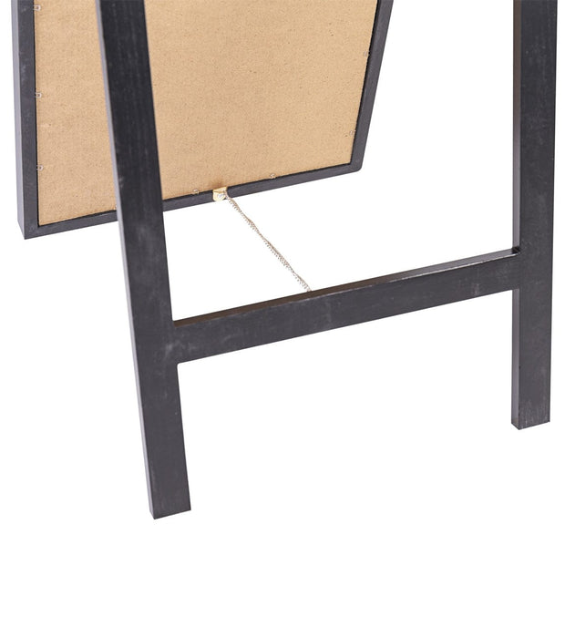 Specchio Dakota Base Rounded Nero (2)