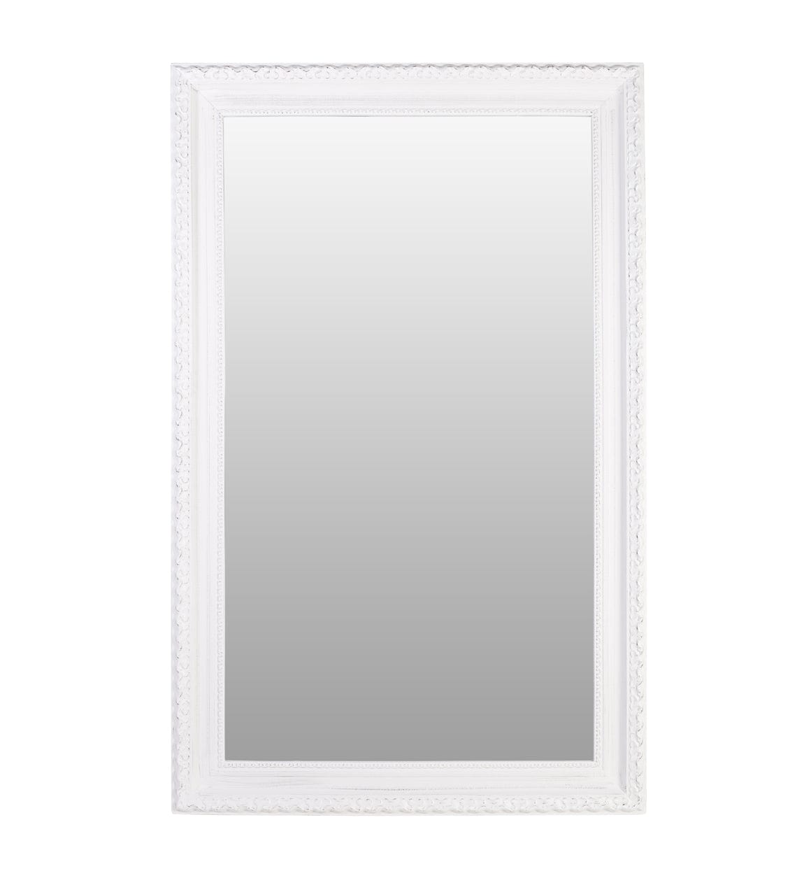 Specchio Dakota Rectangular Alto Bianco