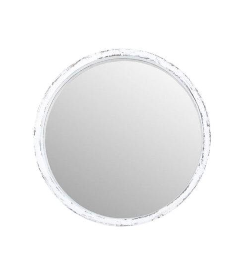Specchio Dakota Round Piccola Bianco