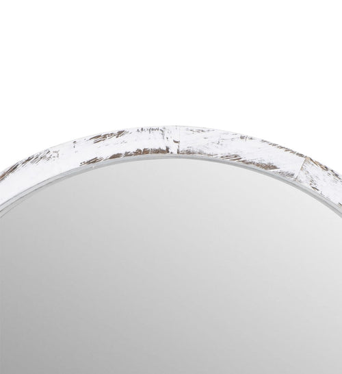 Specchio Dakota Round Piccola Bianco (1)