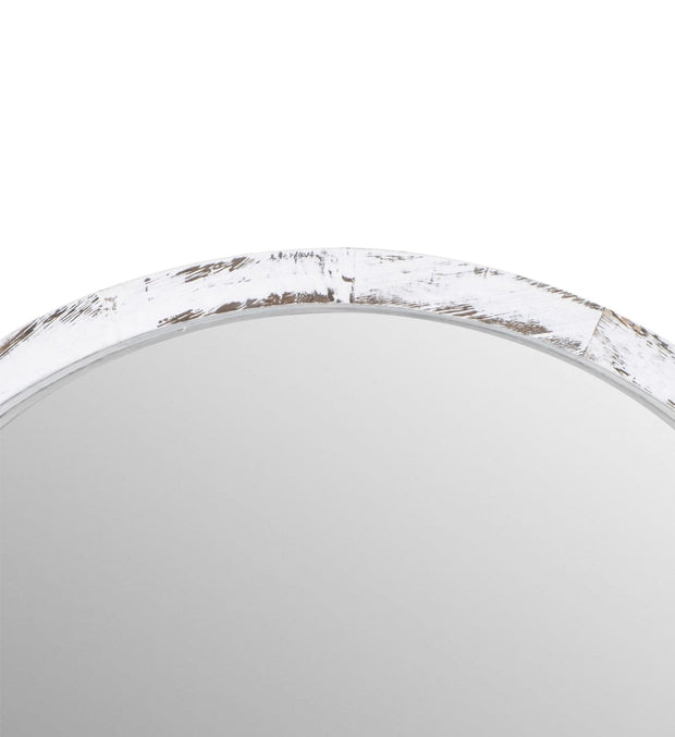 Specchio Dakota Round Piccola Bianco (1)