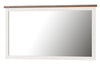 Specchio decorativo con cornice in legno Country 80 White / Oak, l144xH80 cm