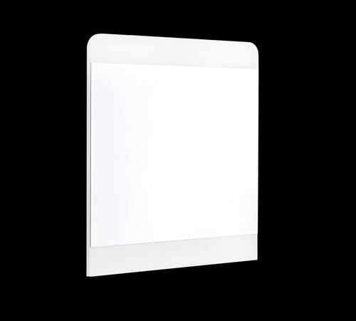 Specchio decorativo per giovani in paglia Bianco, l71xL3xH75 cm