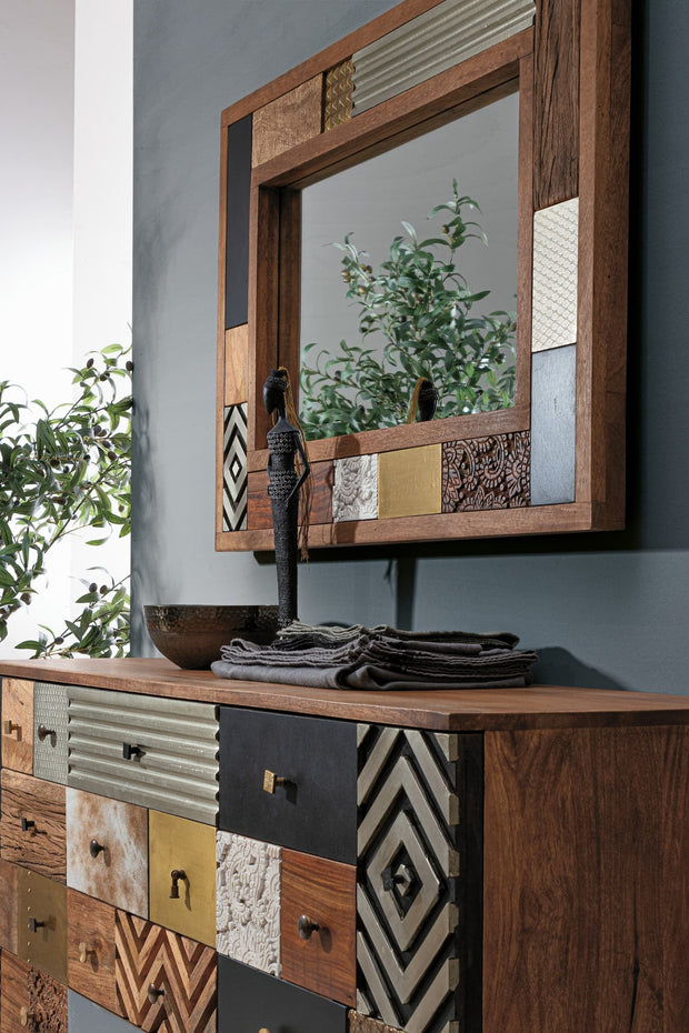 Bizzotto Specchio Dhaval Rectangle Multicolore