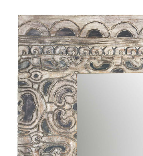 Specchio Ethnic Carved Naturale (1)