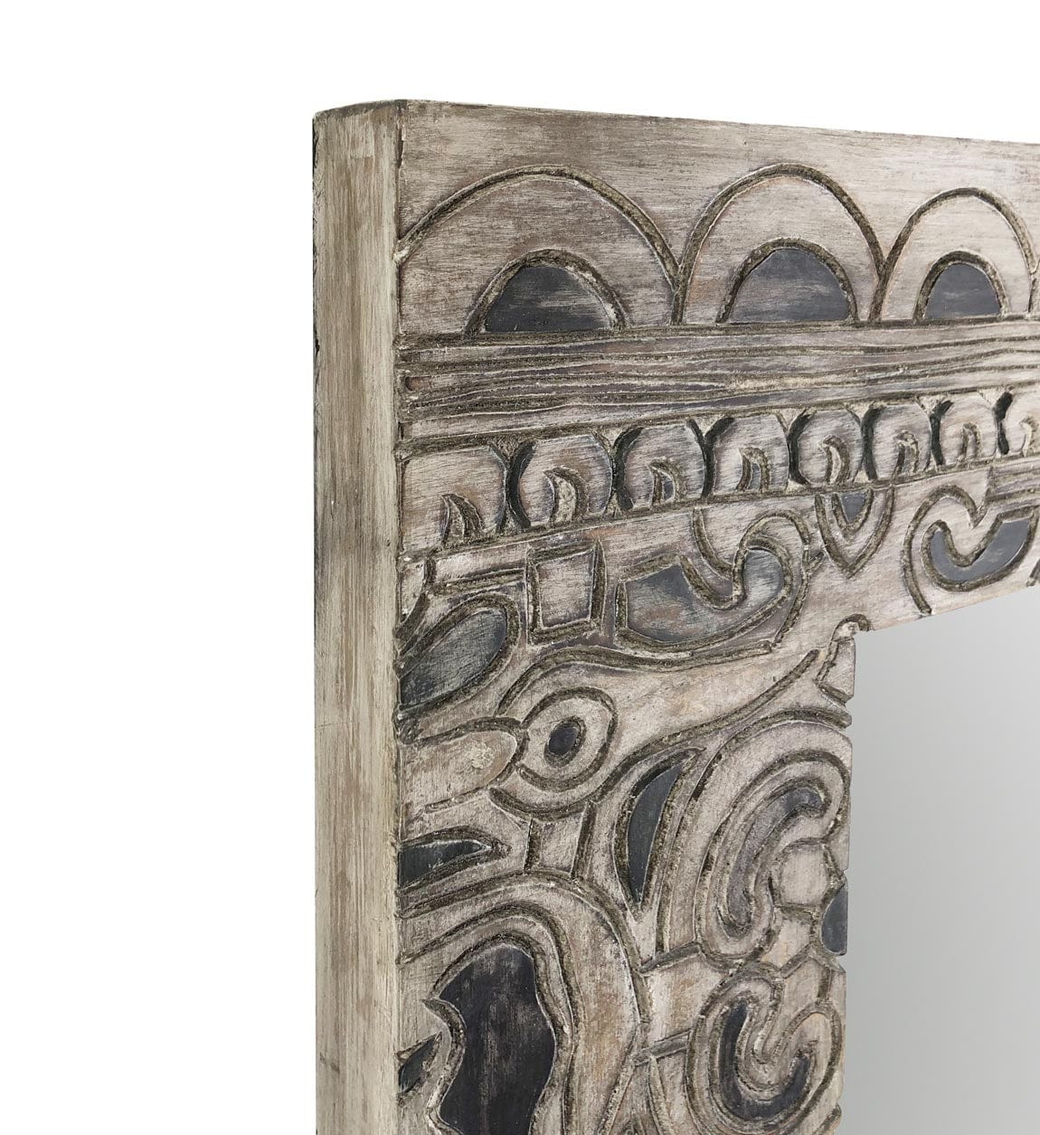 Specchio Ethnic Carved Naturale (3)