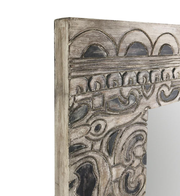 Specchio Ethnic Carved Naturale (3)