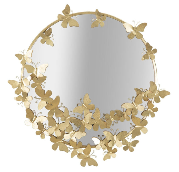 Specchio Farfalle Round cm 74x4x75 (Misura Specchio cm Ø 60)