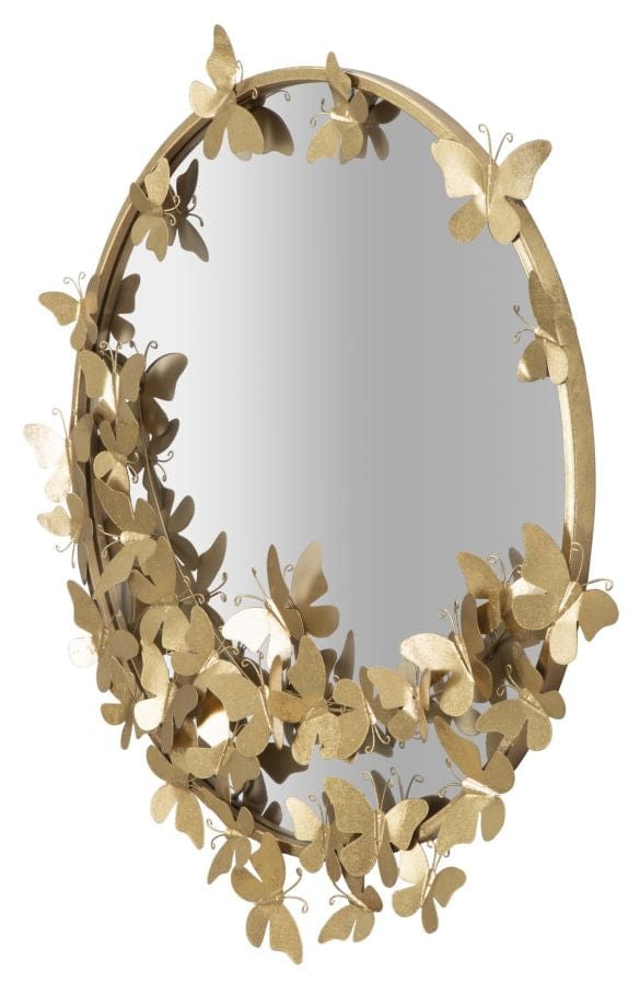 Specchio Farfalle Round cm 74x4x75 (Misura Specchio cm Ø 60) (4)