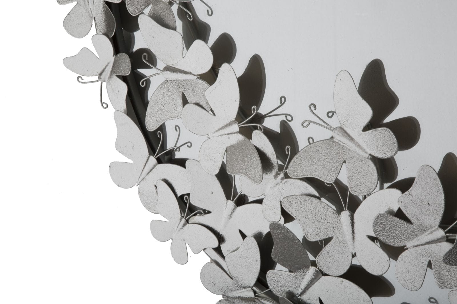 Specchio Farfalle Round Silver cm Ø 74x4x75 (4)