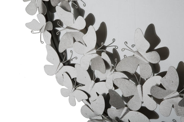 Specchio Farfalle Round Silver cm Ø 74x4x75 (4)