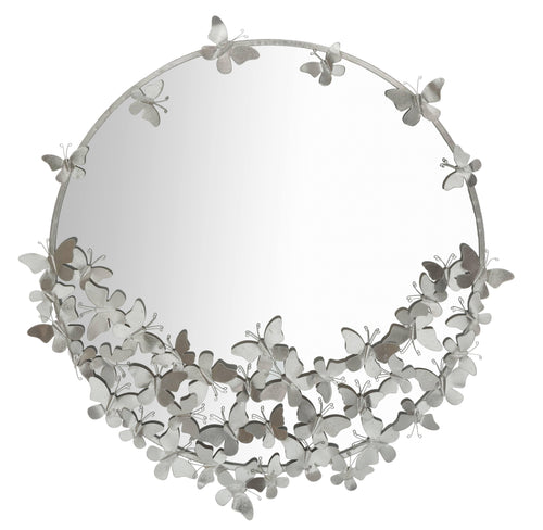 Specchio Farfalle Round Silver cm Ø 91x3x94 (1)