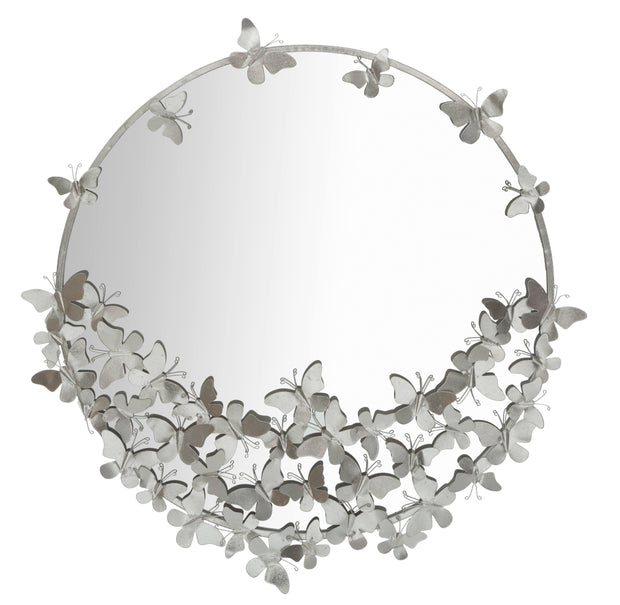 Specchio Farfalle Round Silver cm Ø 91x3x94 (1)