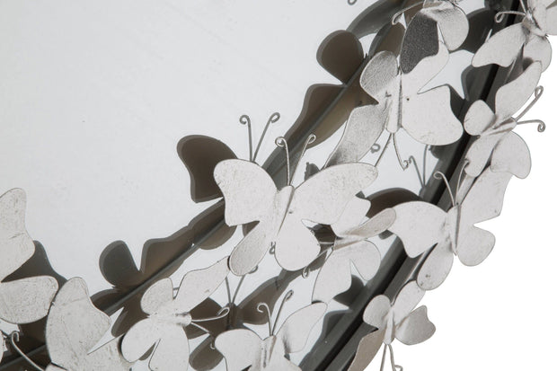 Specchio Farfalle Round Silver cm Ø 91x3x94 (3)