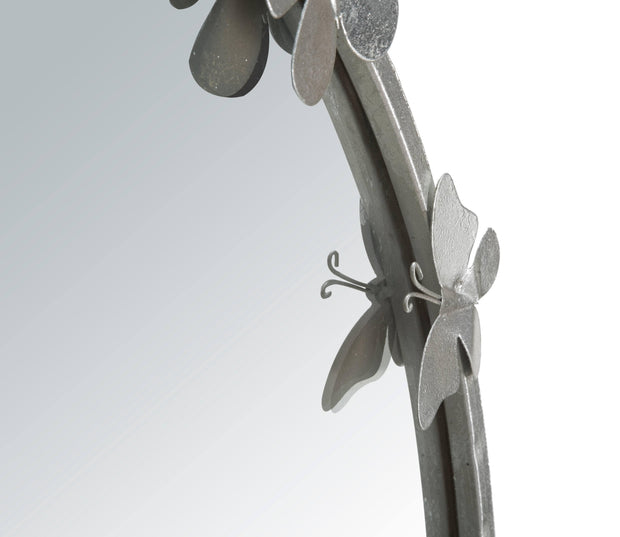 Specchio Farfalle Round Silver cm Ø 91x3x94 (5)