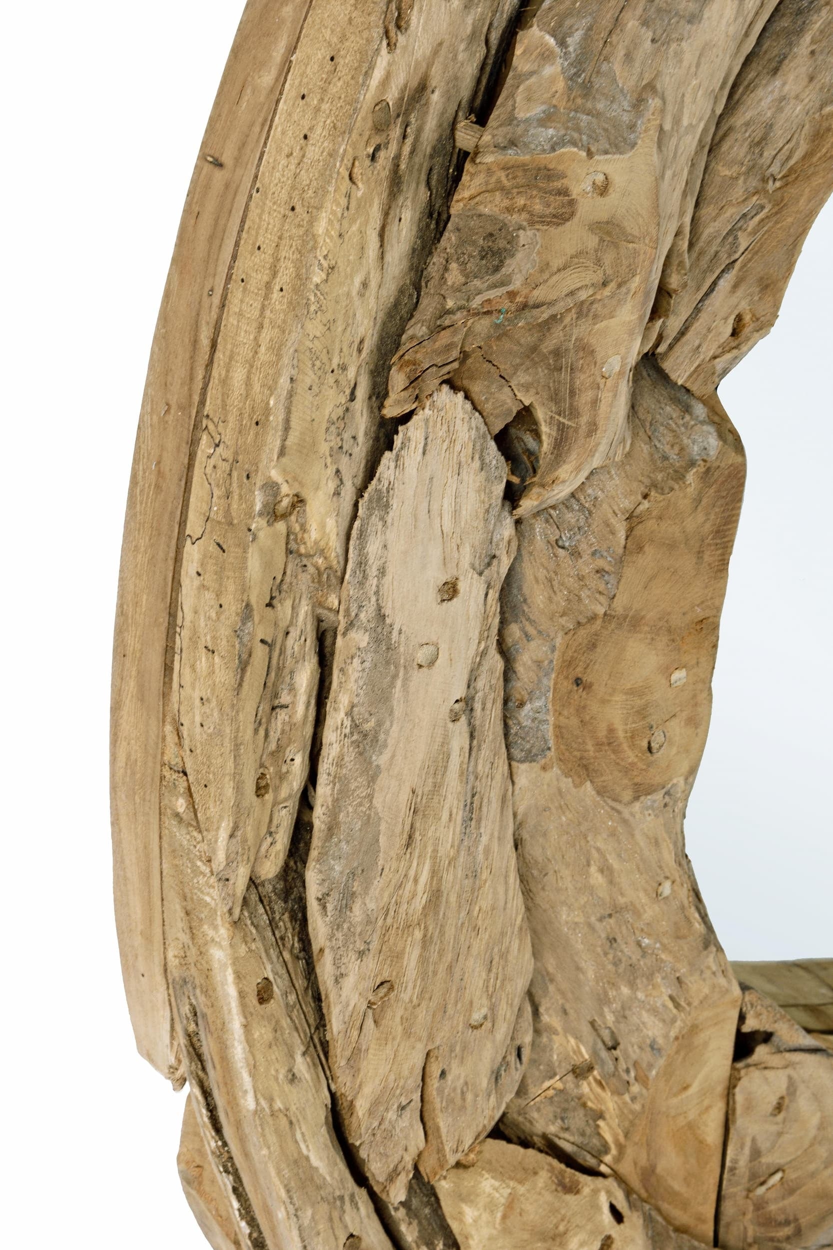 Bizzotto Specchio Raven Round Naturale