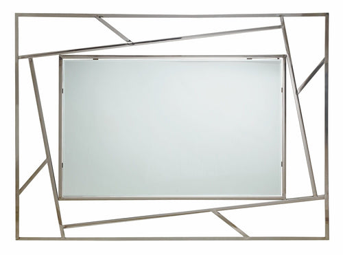 Bizzotto Specchio Rayan Rectangle Cromo