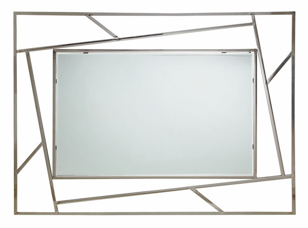 Bizzotto Specchio Rayan Rectangle Cromo
