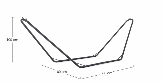 Bizzotto Supporto per amaca da giardino Stela Nero