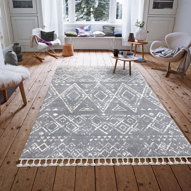 Tappeto Angie 1495A Grigio & ASRGRP-COVOR-ANGIE-1495A-GRI-ALB & ASRGRP-COVOR-ANGIE-1495A-GRI-ALB