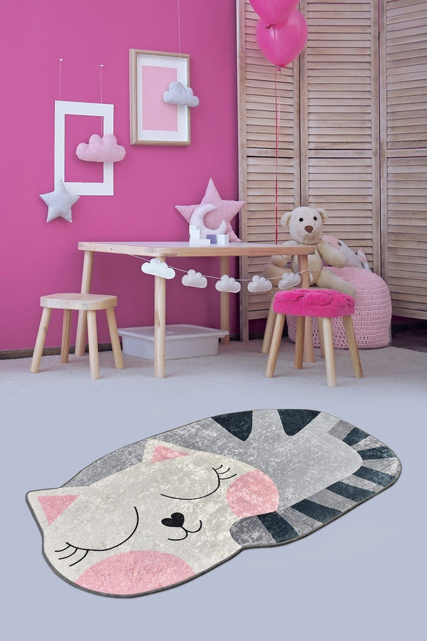 Tappeto per bambini Big Cat Multicolore & ASRGRP-COVOR-PENTRU-COPII-BIG-CAT-MULTICOLOR