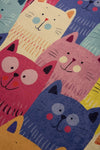 Tappeto per bambini Colorful Cats Multicolore (3)