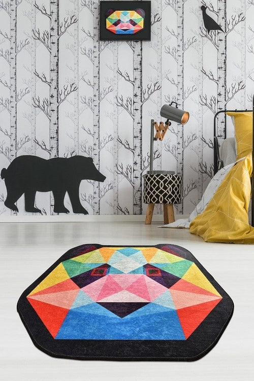 Tappeto per bambini Enjoy Panda Multicolore & ASRGRP-COVOR-PENTRU-COPII-ENJOY-PANDA-MULTICOLOR