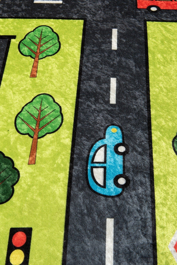 Tappeto per bambini Green City Multicolore (3)