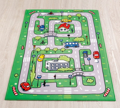 Tappeto per bambini PE Soft Traffic Multicolore, 100 x 150 cm (1)