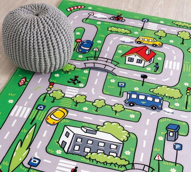 Tappeto per bambini PE Soft Traffic Multicolore, 100 x 150 cm (2)