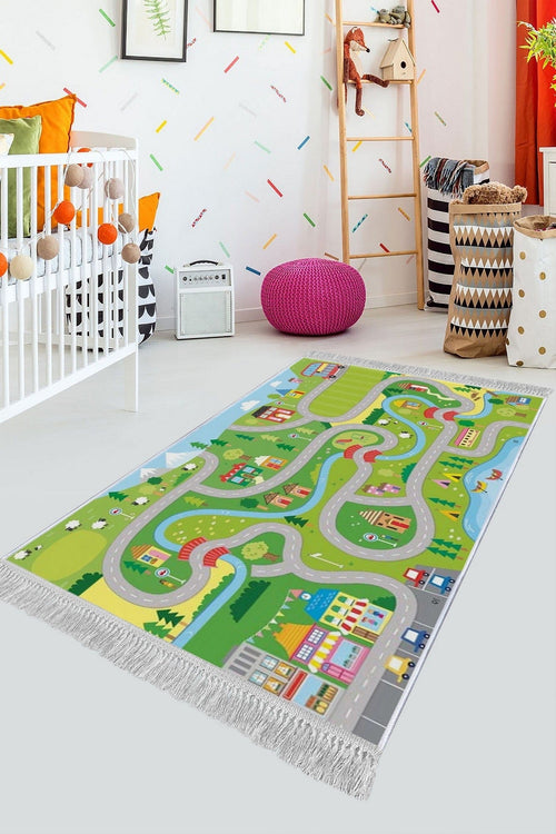 Tappeto per bambini Road Multicolore & ASRGRP-COVOR-PENTRU-COPII-ROAD-MULTICOLOR