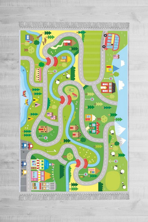 Tappeto per bambini Road Multicolore (1)