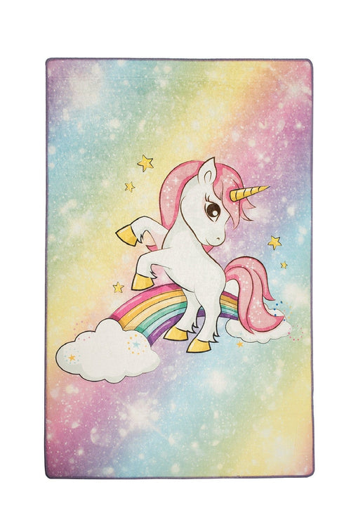 Tappeto per bambini Unicorn Multicolore (1)