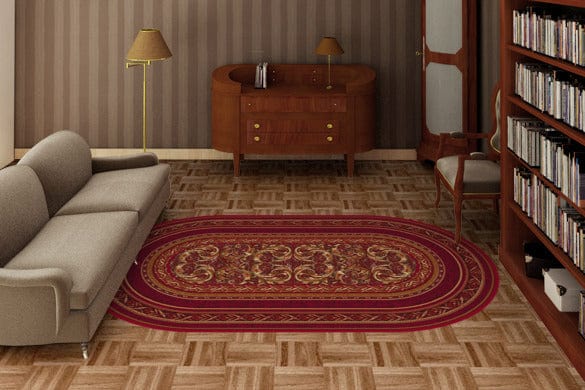 Tappeto Wilton Aralia Borgogna (1)