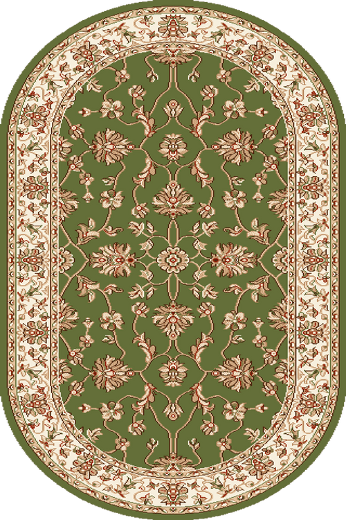 Tappeto Wilton Begonia Grain Oval Verde