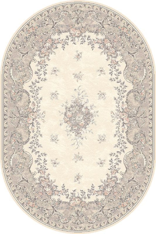Tappeto Wilton Dafne Alabaster Oval Avorio (1)